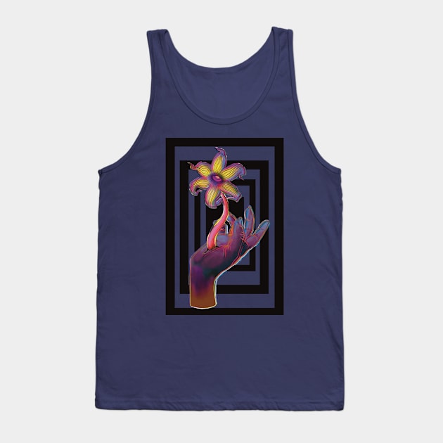 Blooming eye Tank Top by AcidSnail Apparel